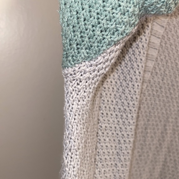 BDG Gray Turquoise Medium Cardigan Sweater - Picture 5 of 10